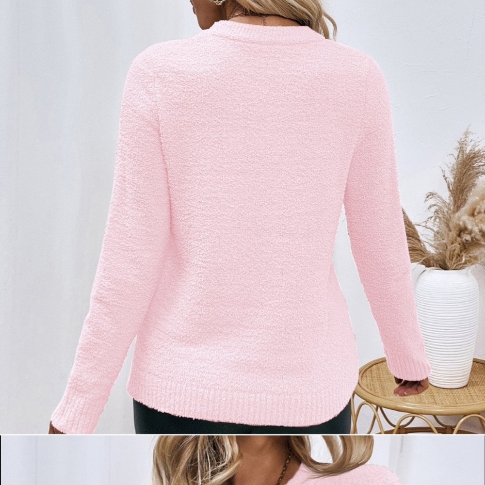 Solid Crew Neck Sweater - Picture 4 of 5